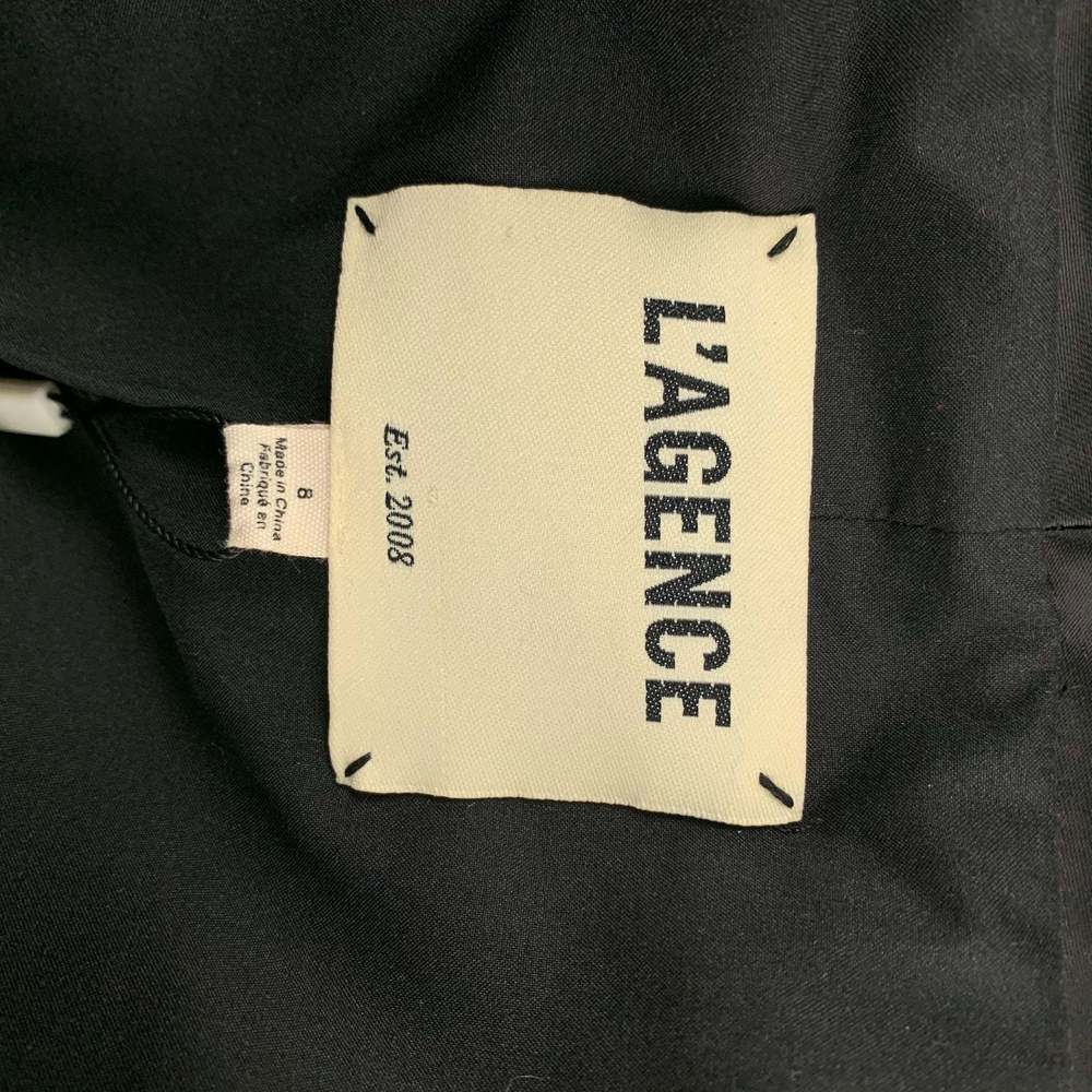 L'AGENCE Black Red Polyester Sequined Jacket - Picture 6 of 6